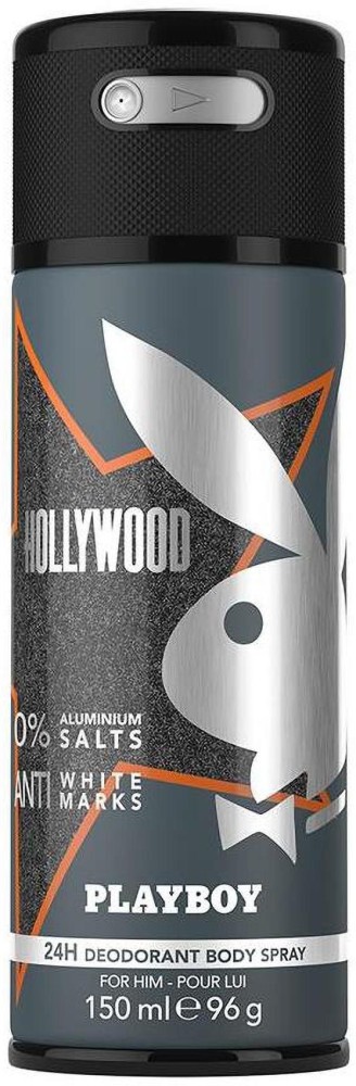 PLAYBOY M Deodorant Spray - For Price in India, Buy PLAYBOY Hollywood M Deodorant Spray - For Men Online In Reviews & Ratings | Flipkart.com