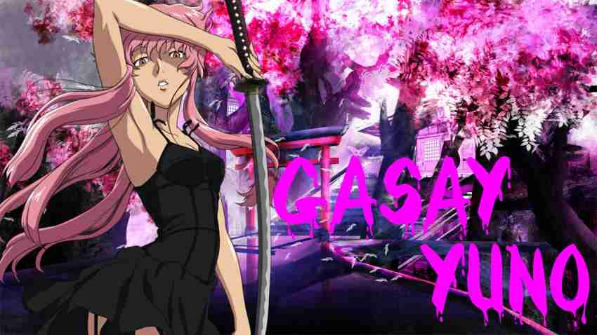 Athah Designs Anime Mirai Nikki Yuno Gasai 13*19 inches Wall