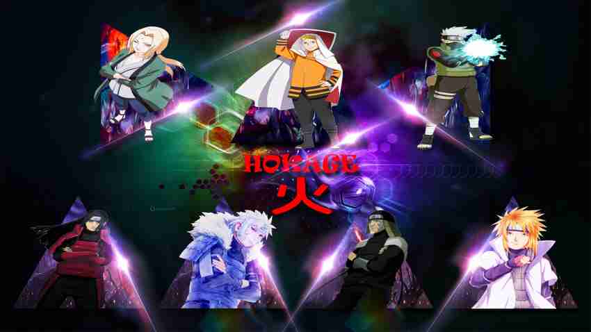 8pcs Naruto Hokage Hashirama Tobirama Hiruzen Minato Kakashi