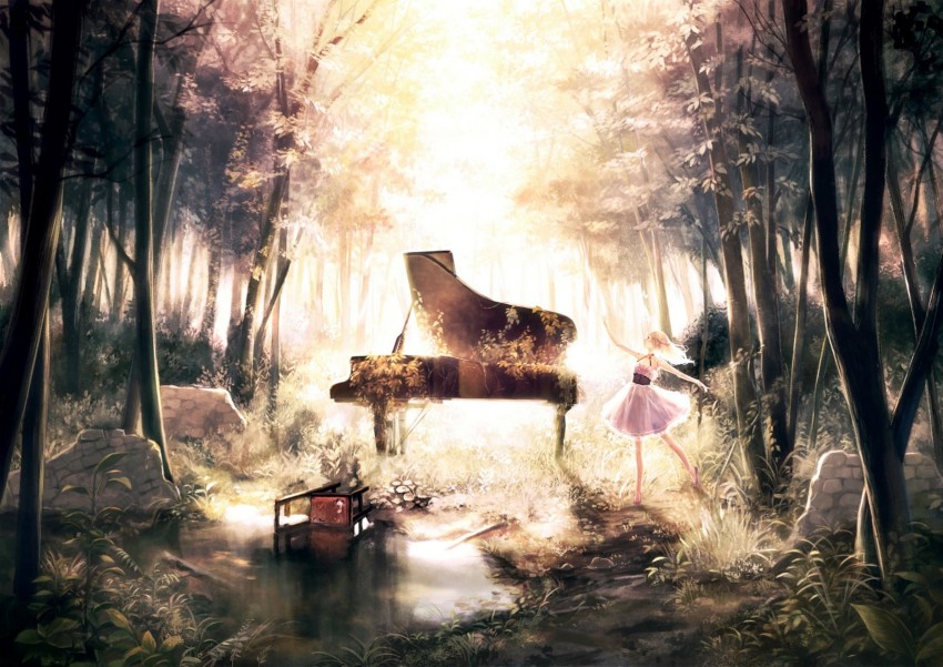 Aggregate 68 piano wallpaper anime best  incdgdbentre