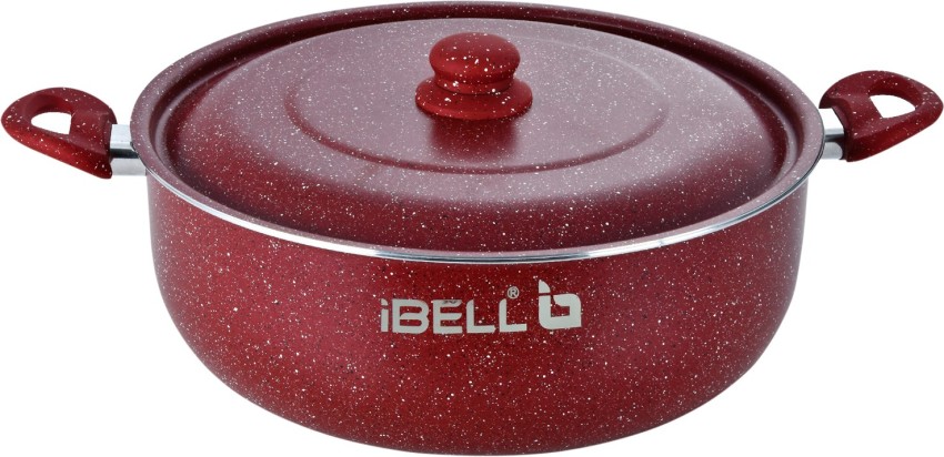 Ibell non stick coated aluminium large biriyani pot with lid 10