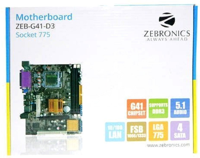 zebronics motherboard zeb g41 d3 socket 775