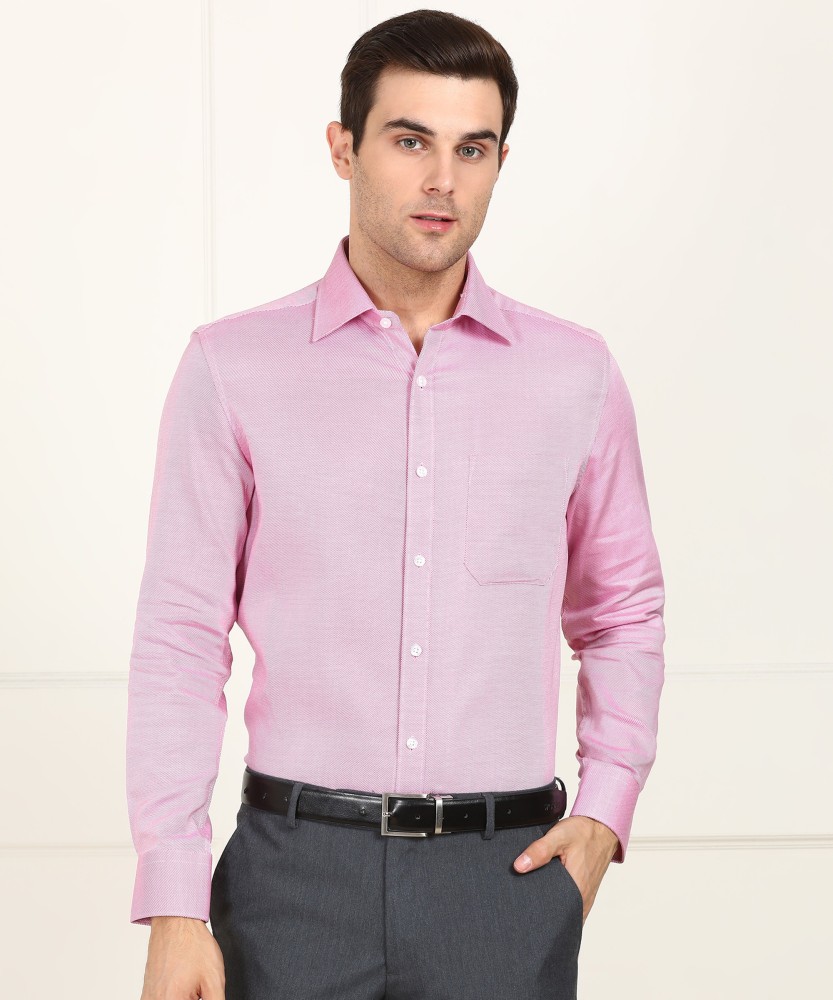LOUIS PHILIPPE Men Self Design Formal Pink Shirt - Buy LOUIS PHILIPPE Men  Self Design Formal Pink Shirt Online at Best Prices in India