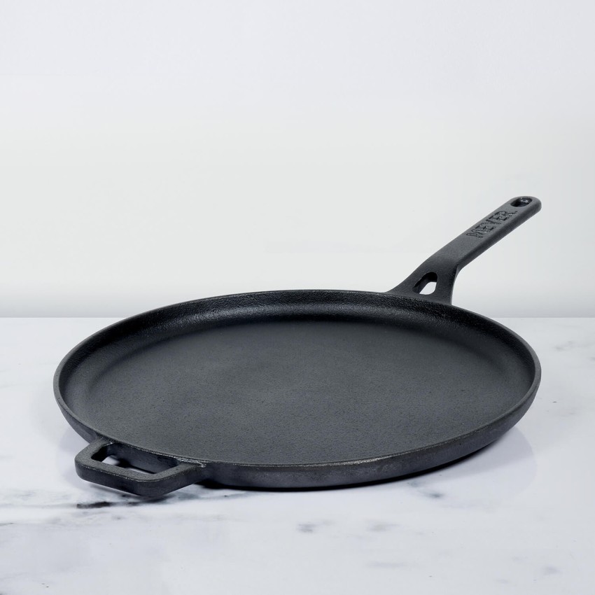 Buy Platt Pre-Seasoned Cast Iron Dosa Tawa - With Handle