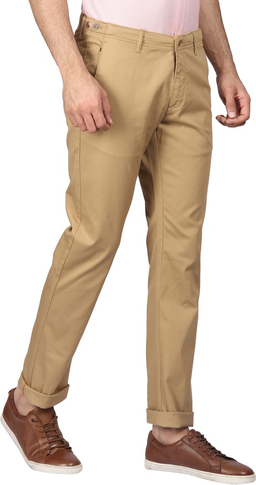 Textured Formal Trousers In Beige B95 Mario