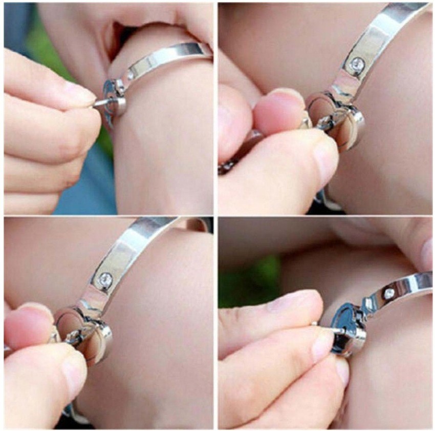 EasyBuy India Stainless Steel Love Heart Lock Bracelet Bangles with Key  Pendant Necklace Couple Jewellery Set for Men and Women  Amazonin  Jewellery