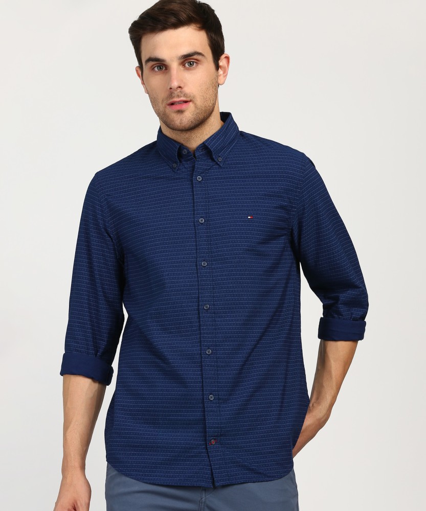 tommy hilfiger royal blue shirt