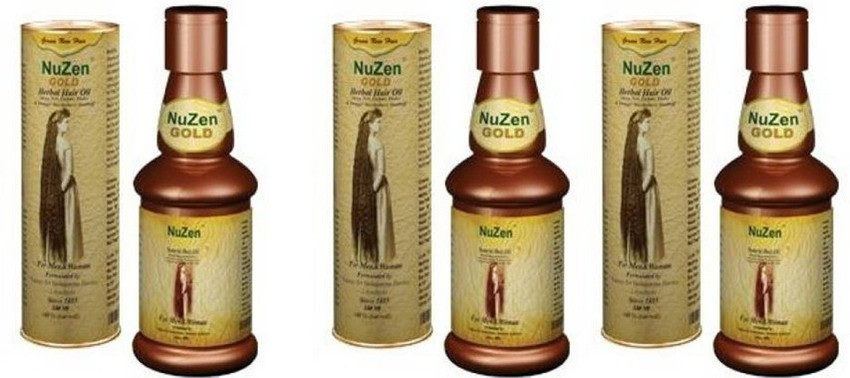 NuZen Gold Herbal Hair oil  Say Goodbye to Hair Fall  Simply get this NuZen  Gold herbal hair oil and put an end to hair fall issues Prepared with  rare 