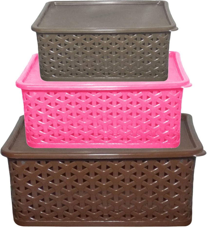 KUBER INDUSTRIES Plastic Plastic Trendy Shopping Storage Basket