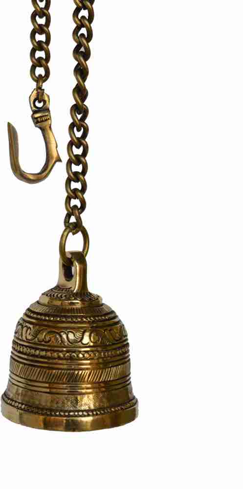 aakrati Wall Hanging Bell With Brass Chain and Hook For Gates Brass Pooja  Bell Price in India - Buy aakrati Wall Hanging Bell With Brass Chain and  Hook For Gates Brass Pooja