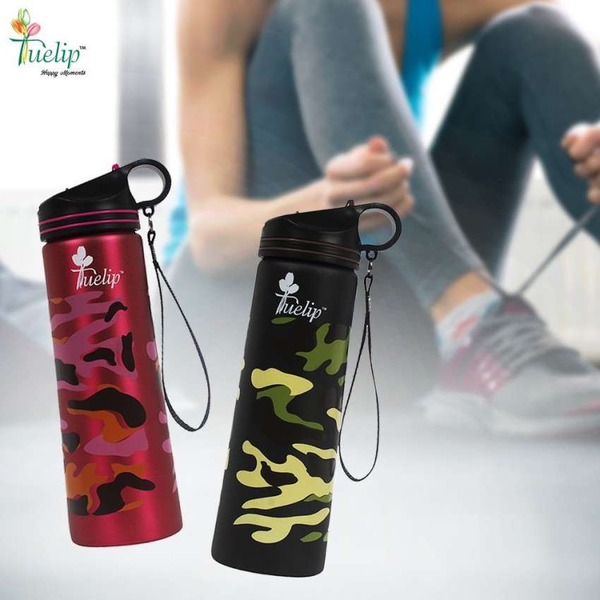 Tuelip Combo Sports Stainless Steel Water Bottle