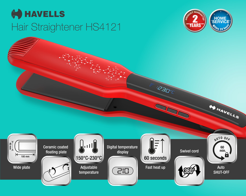 Details 159+ havells hs4121 hair straightener super hot POPPY