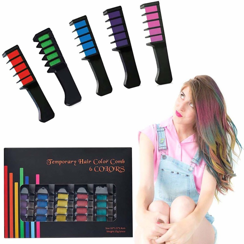 Magic Hair Comb  Temporary Instant Hair Color Chalks  Indus Valley