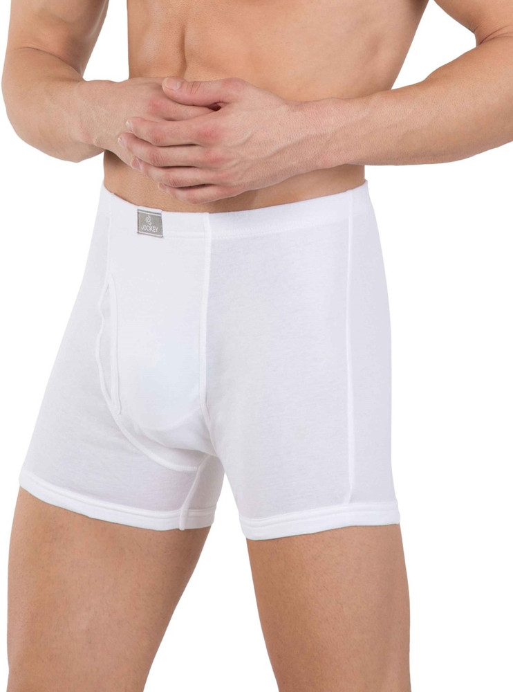 JOCKEY Men White Boxer Brief Brief 