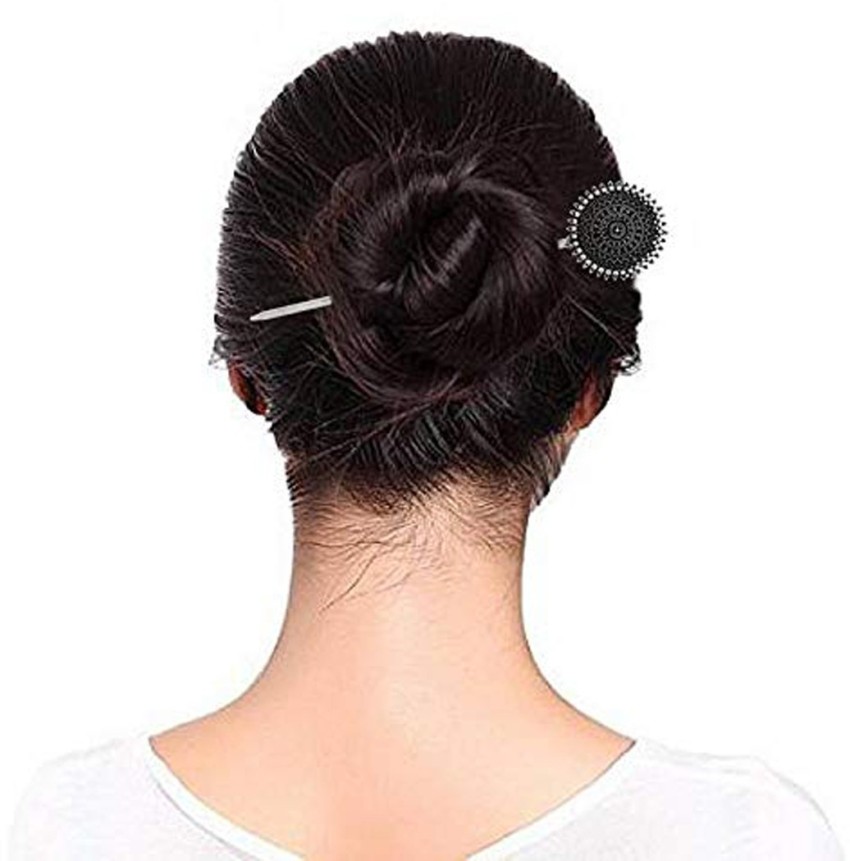 MARQUI Wooden Hair Sticks Chinese Vintage Flower Hair Chopsticks Hair Pins  with Tassel for Women Girls