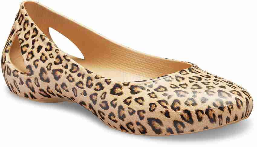 Crocs leopard flats shop