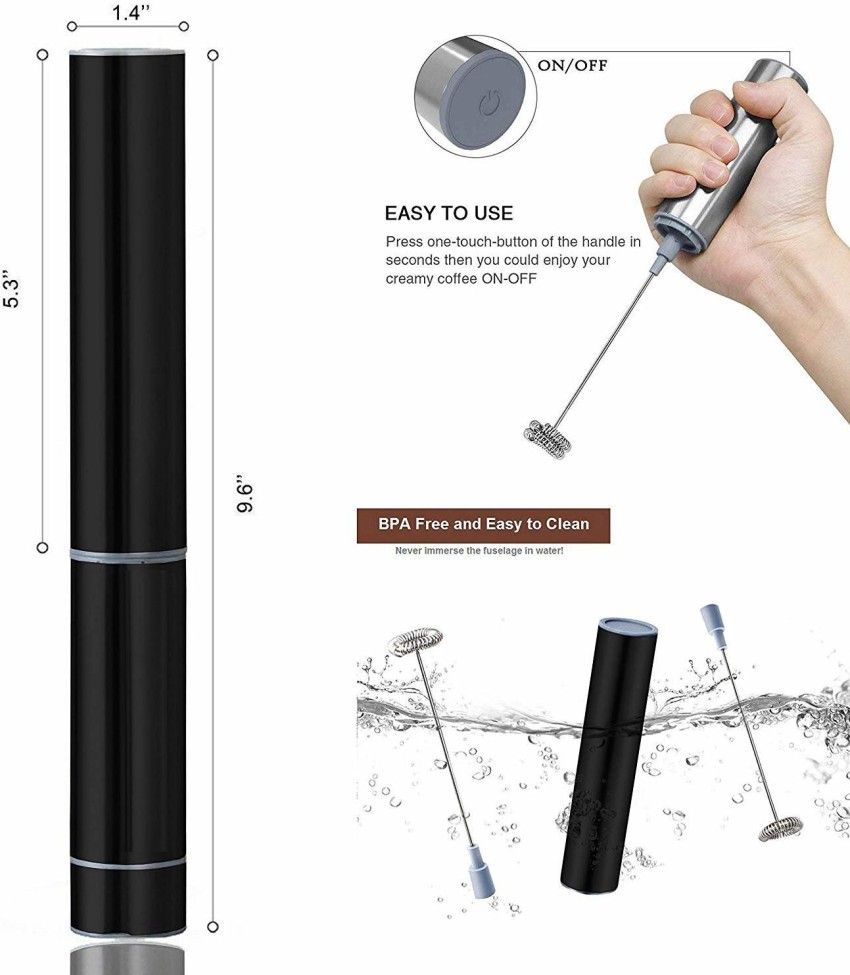 InstaCuppa Rechargeable Milk Frother Coffee Beater with Travel