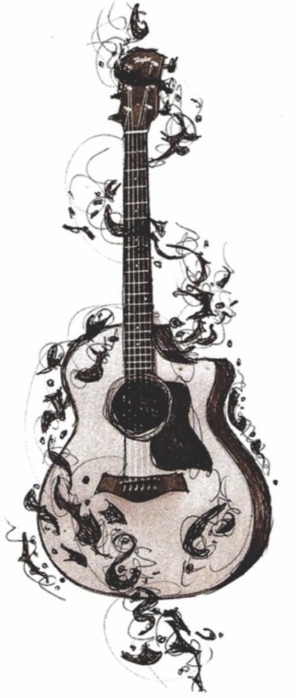 Guitar Tattoo Stock Illustrations  2499 Guitar Tattoo Stock  Illustrations Vectors  Clipart  Dreamstime