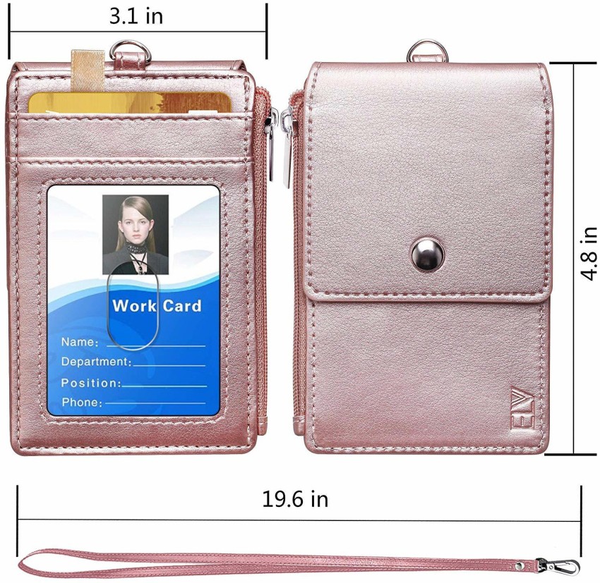 ELV Durable Aluminium ID Badge Holder Wallet