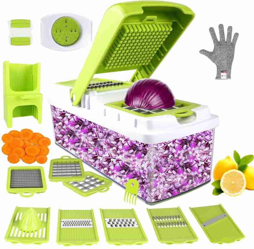 5pcs Set Vegetable Slicer Grater Electric Spiral Blade Fruit