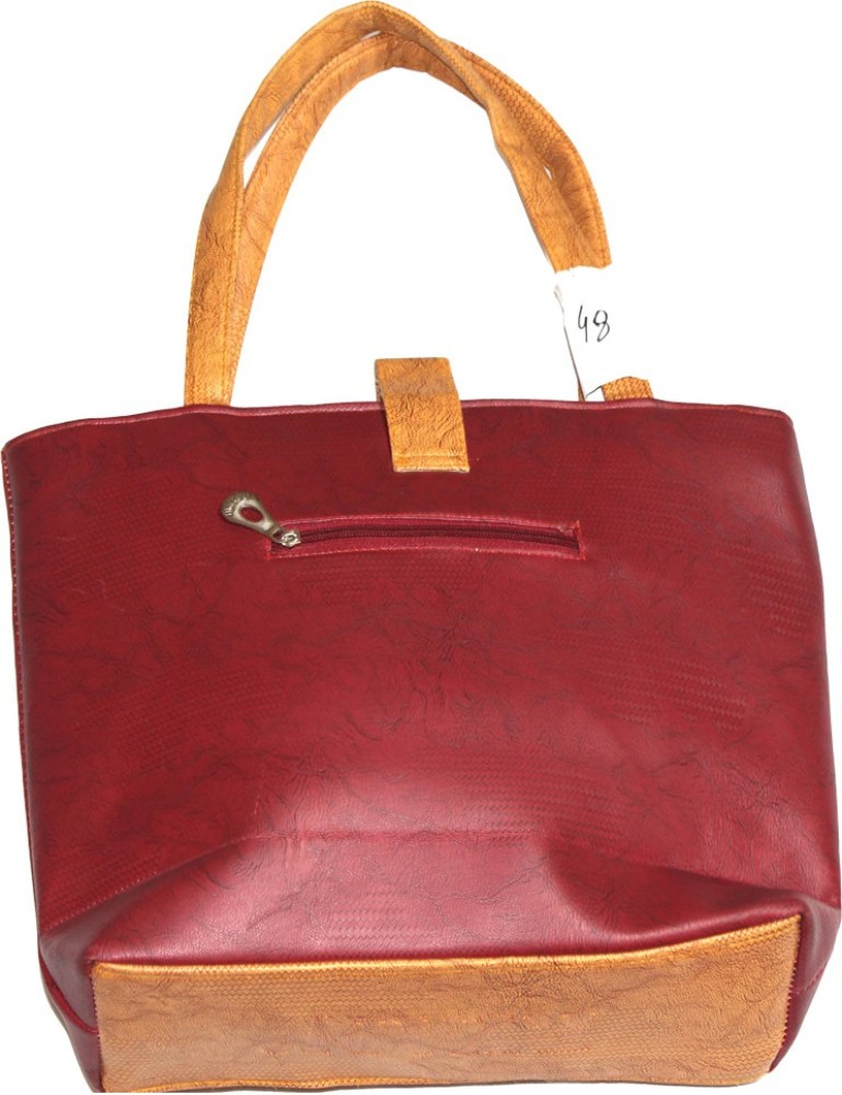 Buy Zara Women Maroon Hand-held Bag Maroon Online @ Best Price in