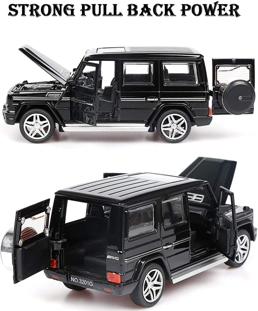 Mini Auto White 1:32 Diecast Metal Body Mercedes Benz SUV Jeep