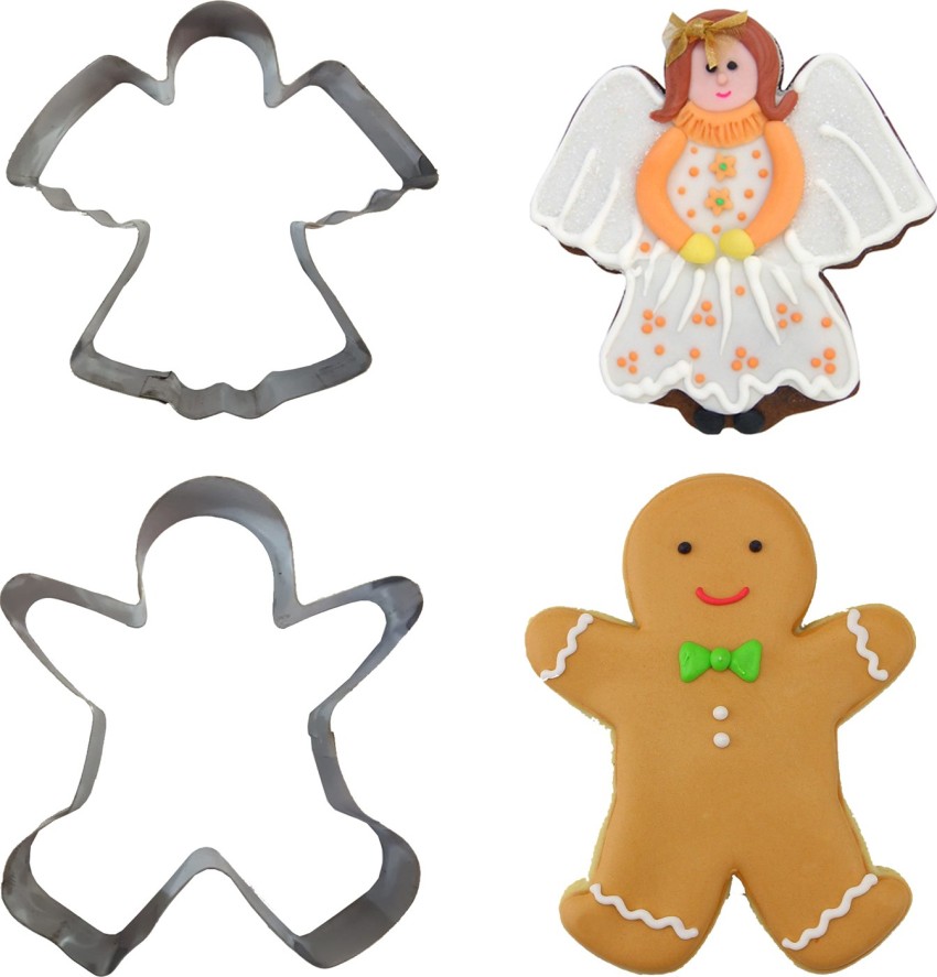 Buy Stainless Steel Ginger Bread Gingerbread Man Cookie Biscuit Icing  Pastries Pastry Cutter Baking Mould Cutters Cutter Ideal for Parties & Mor  Online in India 