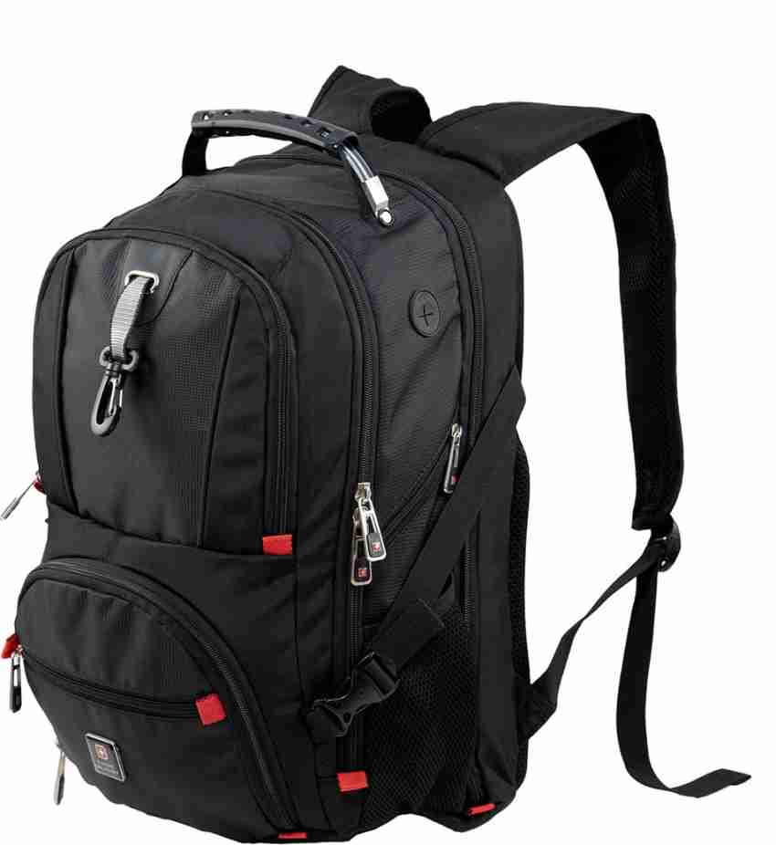 Swiss military luxury best sale collection black laptop backpack