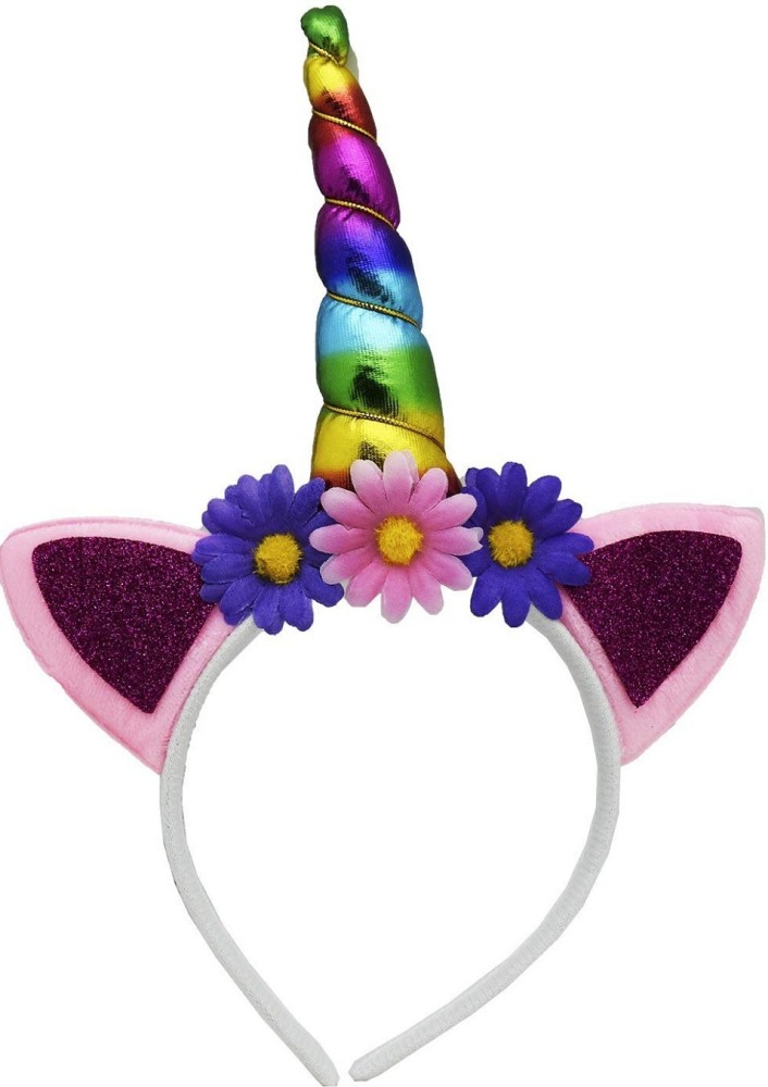 Buy Unicorn Rainbow Flower Headband Rainbow Unicorn Headband Online in  India  Etsy