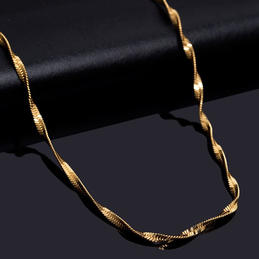 Fashion Frill Golden Chain For Boys Stylish Neck Chain Mens Jewellery Gold  Chain For Men Boys Gold-plated Plated Brass Chain Price in India - Buy  Fashion Frill Golden Chain For Boys Stylish