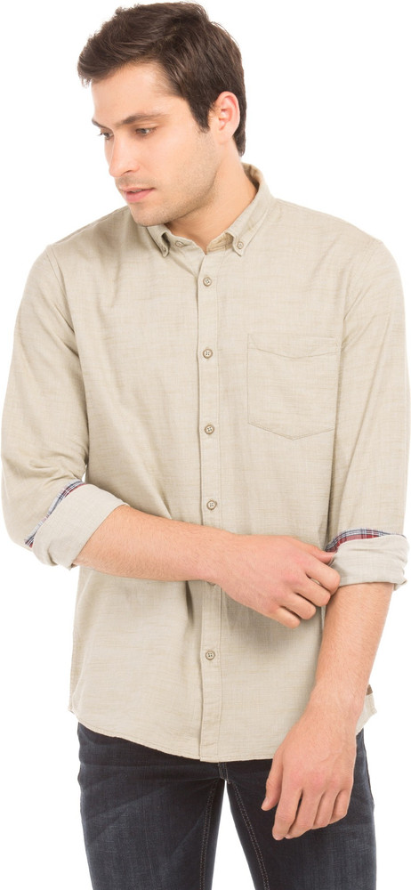 Casual Beige Shirt - Buy CHEROKEE Men 