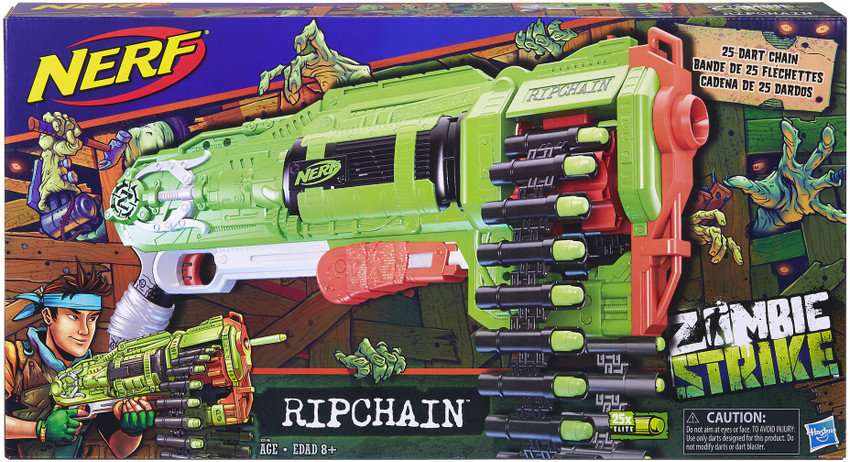 Nerf Zombie Strike RevReaper Blaster, Includes 10 Nerf Zombie Strike Darts  