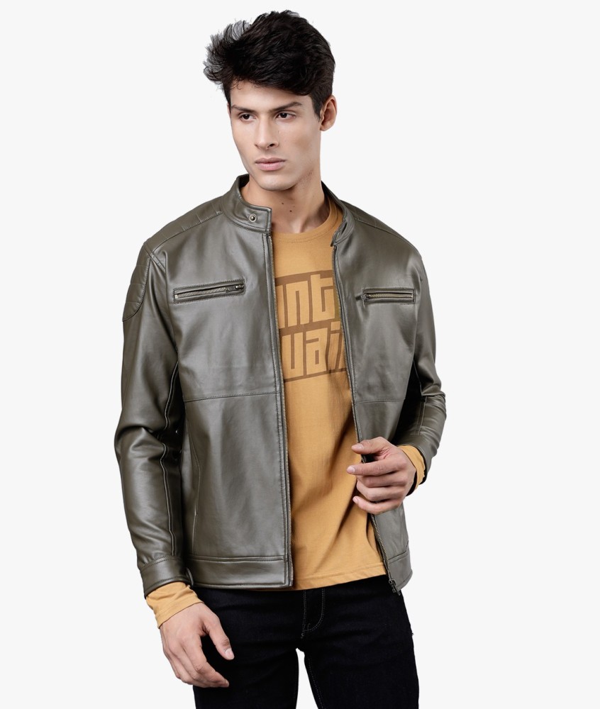 flipkart men's leather jackets