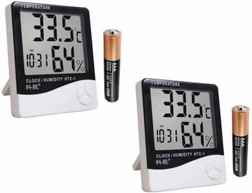 HTC-1 Digital LCD Indoor Hygrometer Room Thermometer Desktop Wall Mounted  Meter