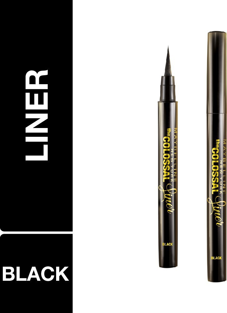 Buy Maybelline New York Eyeliner Flexitip Applicator Quickdrying  Formula Longlasting The Colossal Liner Black 12g Online at Low Prices  in India  Amazonin