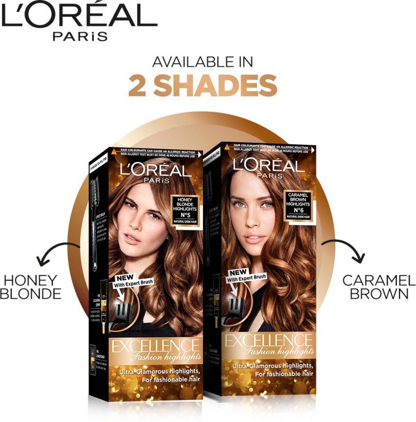 Loreal Paris hair highlightsHow to highlight your hair at homeHair  highlights honey blonde review  YouTube