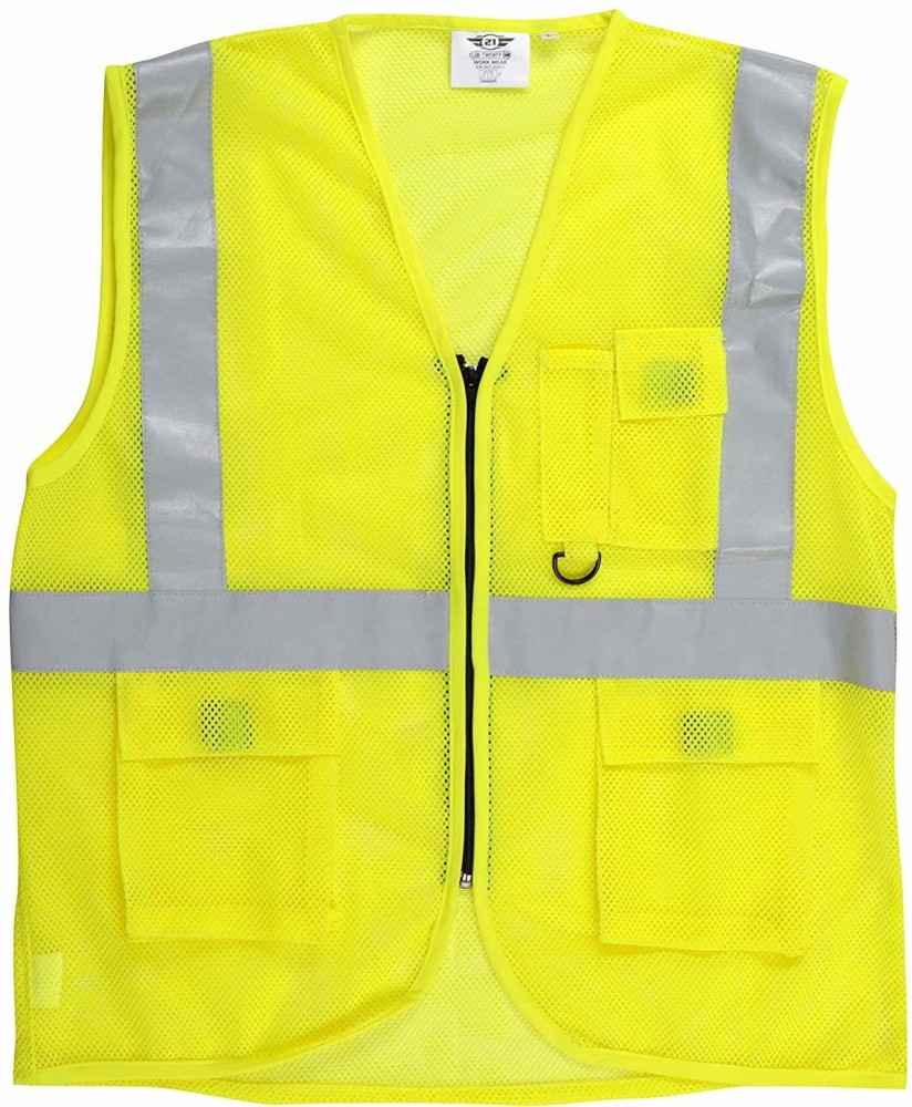 Heavy-Duty Safety Jacket with Heat-Transfer Reflective Stripes | Technopack  Safety & PPE – Technopack Corporation