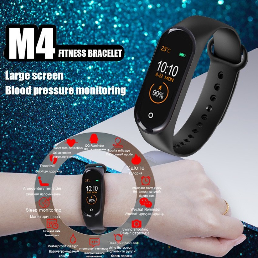 Silicone Oled Fitness Smart Band Model NameNumber M4