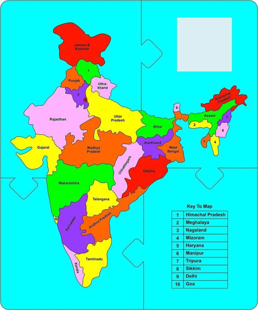 List Of Indian States, UTs And Capitals On India Map How, 48% OFF