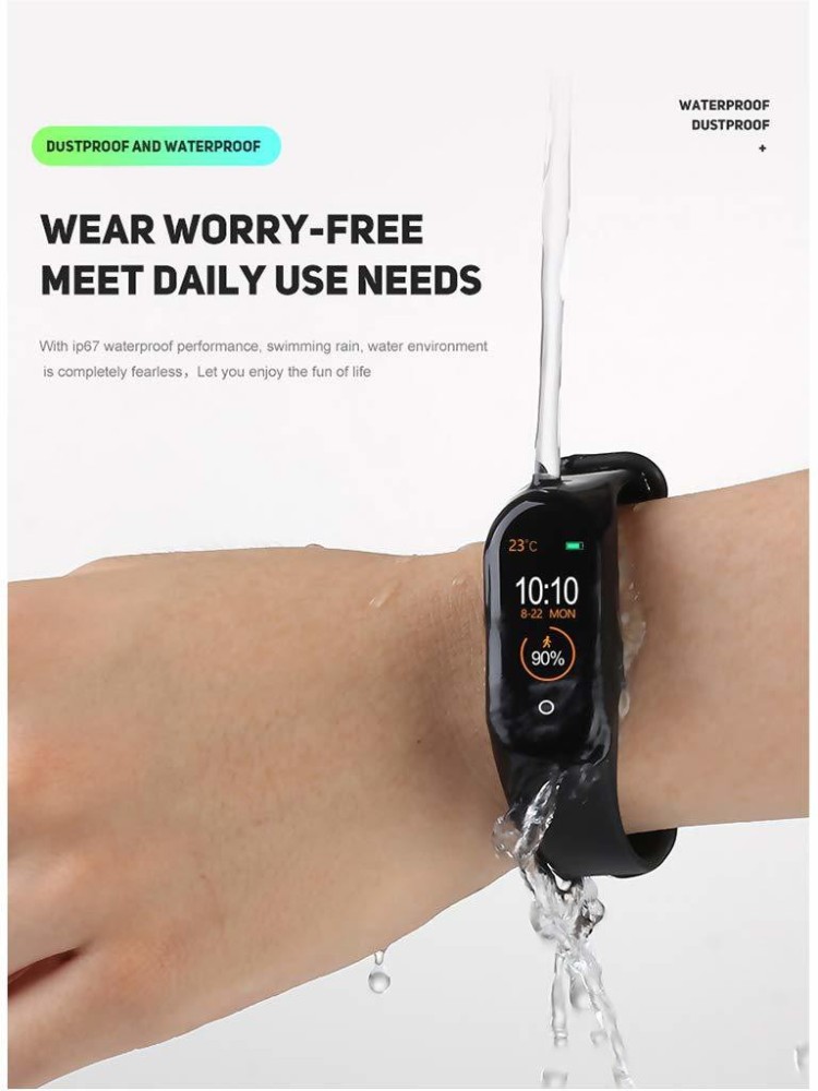 Smart Watch  Black Plastic M4 Smart Band Wholesale Trader from Delhi