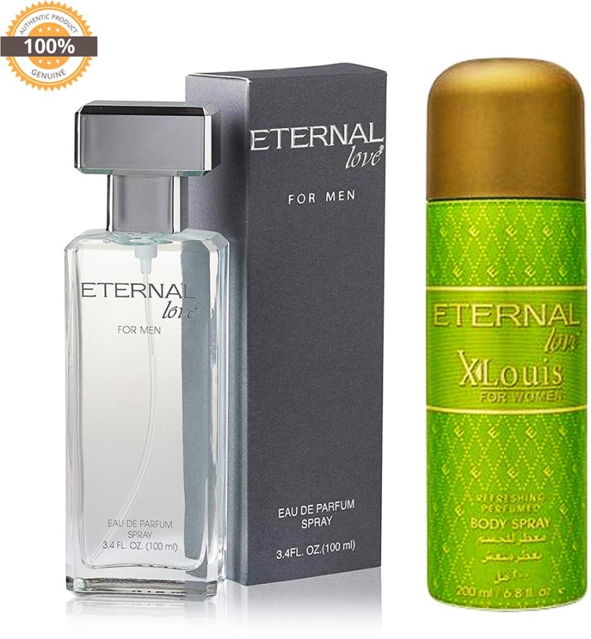 Buy Eternal Love Eau De Parfum Men, 100ml + Body Spray Xlouis