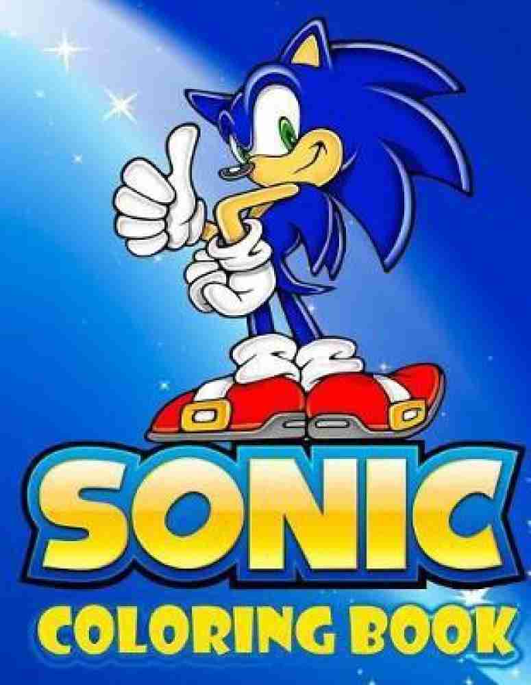sonic coloring book: Sonic The Hedgehog Jumbo Coloring Book for Kids 4-10  Age: 50 High Quality Images for Sonic Fans (Paperback)
