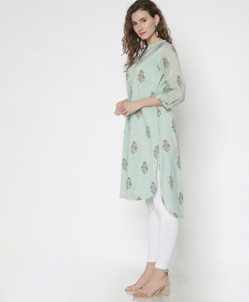 Morpankh Women Floral Print High Low Kurta  Buy Morpankh Women Floral  Print High Low Kurta Online at Best Prices in India  Flipkartcom