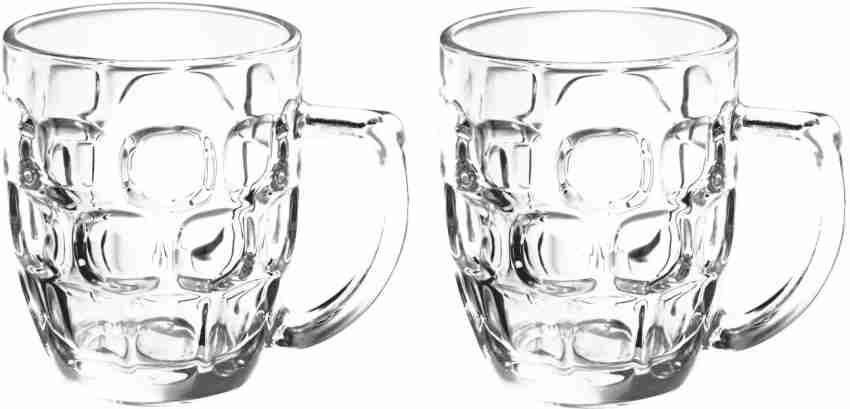 Treo Cascade Transparent Glass Beer Mug, 2 pcs