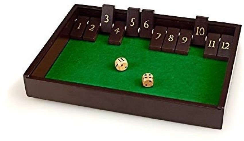 STERLING Shut The Box Game Family Dice Game Wood