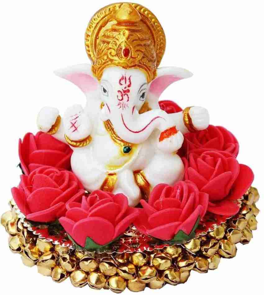 Dinine Craft Lord Ganpati Car Dashboard Hindu Idol Figurine ...