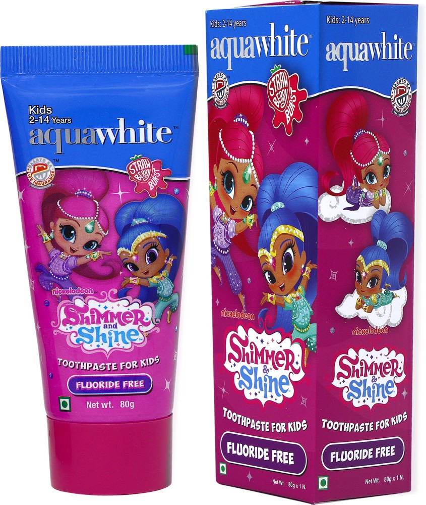 aquawhite SHIMMeR & Shine Toothpaste for Kids, Fluoride Free ...