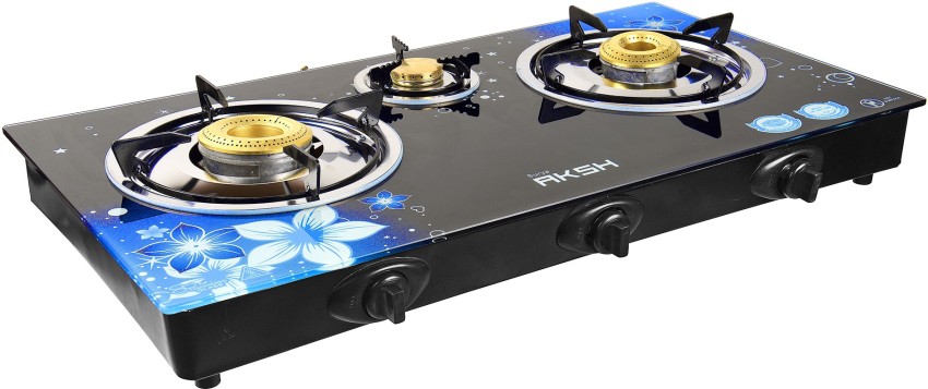 surya aksh 3 burner glass top