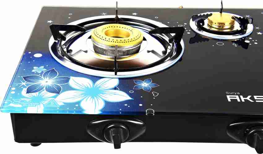 surya aksh 3 burner glass top