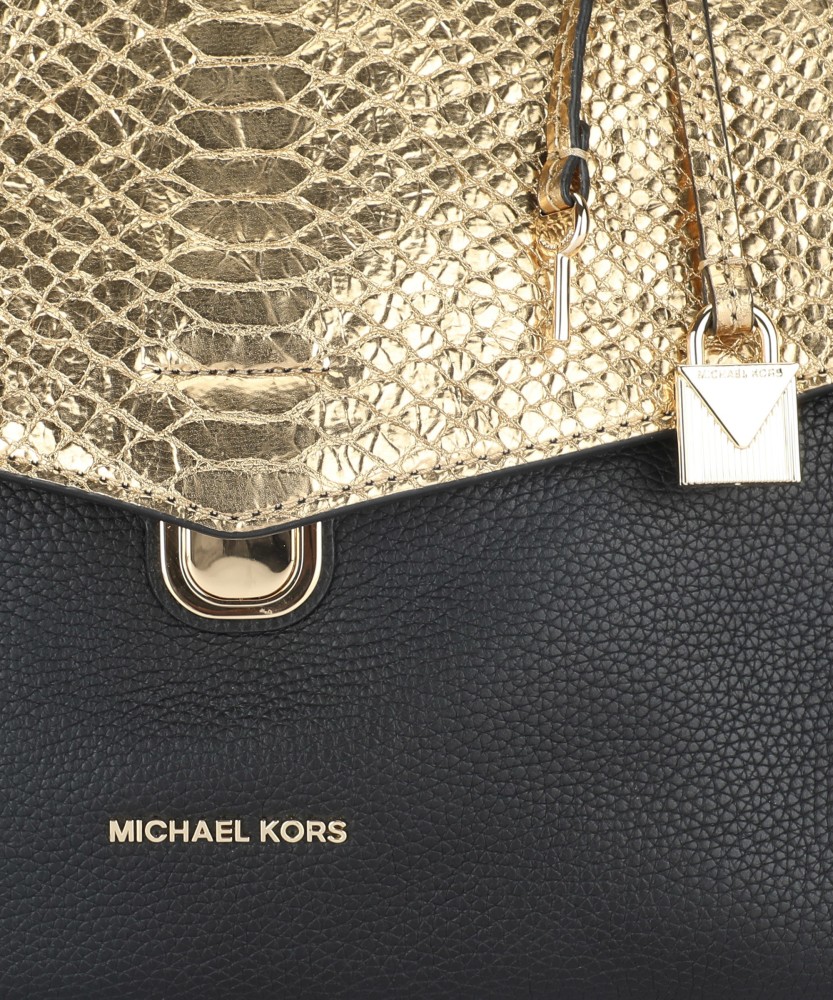 Michael Kors, Bags, Michael Kors Blackgold Shoulder Bag